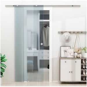 Glazen schuifdeur schuifdeur glazen deurkamer deur mat glas 775/900/1025 x 2050 mm