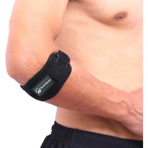 Now4you Verstelbare Elleboog Brace met Gelvulling - Tennisarm Bandage - Ergonomisch Ontwerp Armbrace Tennisarm brace band Klachten Bescherming Golfarm - Tennis Elbow - Fitness Golf - Pijn - One Size