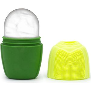 Siliconen IJs Gezichtsroller - Groen/Geel - Ice Roller - Facial Roller - Face Roller Massage - Gezichtsmassage - Gezichtsroller - IJsroller - Verjonging
