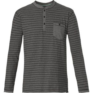 Pastunette for Men longsleeve Pyjamashirt - Grey - Maat S