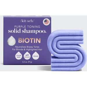 Kitsch Biotin Purple Toning Shampoo Bar & Conditioner Bar Combo Pack