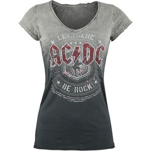 AC/DC Let There Be Rock Dames T-shirt - grijs/donkergrijs - S
