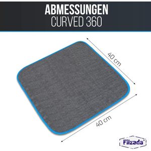 14x Curved 360 - Lakvriendelijke microvezeldoek voor auto's - Extreme zuigkracht en pluisvrij dankzij extreem zachte microvezel - Autopoetsdoeken voor professionele autoverzorging in 40x40cm (14)