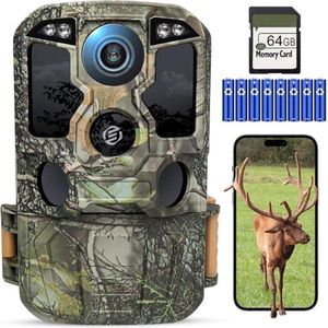 Equivera Wildcamera met Nachtzicht - Wildcamera - Wildcamera voor Buiten - Jachtcamera - Bewegingssensor - Nachtzicht