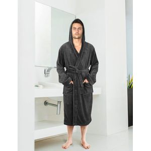 Inovra ® Comfortabele Luxe Herenbadjas met Kap - Zachte Fleece, Perfect voor Ontspanning en Stijl