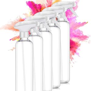 Spuitflessen 500 ml - Navulbare huishoudflessen - 5 stuks - Wit - PET-plastic