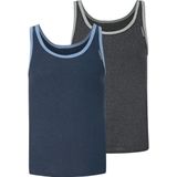 Jan Vanderstorm - ELOF - Hemden - Blauw - Set van 2