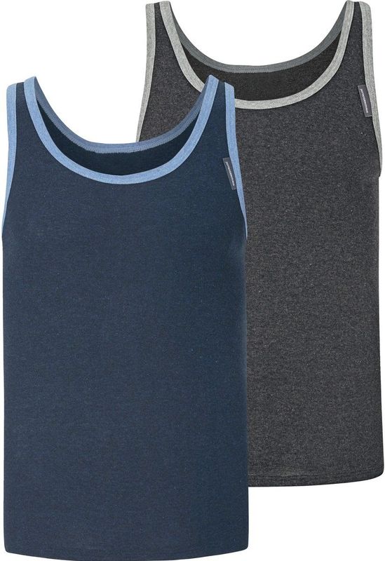 Jan Vanderstorm - ELOF - Hemden - Blauw - Set van 2