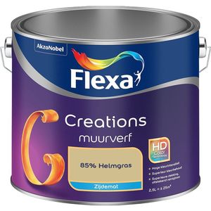 Flexa - Creations Muurverf Zijdemat - 85% Helmgras - Mengverf - 2.5 Liter