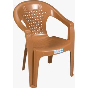 Stapelbare tuinstoel - bruin - 6 stuks