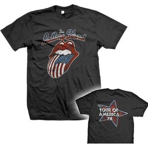 The Rolling Stones - Tour Of America 78 Heren T-shirt - 2XL - Zwart