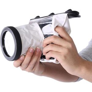 20M onderwaterbehuizing voor DSLR-camera's - duiken en snorkelen - wit .