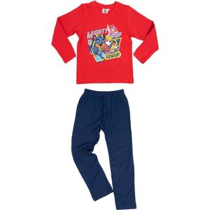 Paw Patrol Pyjama - Katoen - Rood/navy - maat 98/104