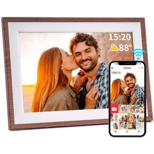 PolderGoods - digitale fotolijst - 1280x800 HD IPS -10,1 inch - WiFi - 32GB - Muur Monteerbaar