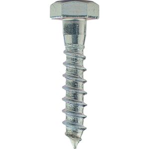 Wovar Houtdraadbouten Verzinkt M10 x 50 mm | Doos 100 stuks