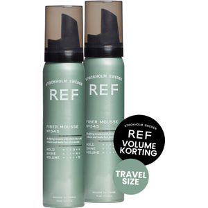REF - Fiber Mousse - 2x 75ml - Styling Mousse - Travel Size
