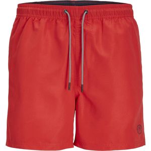 Jack & Jones Plus Size Zwemshort Heren JPSTFIJI Effen Rood - Maat 5XL