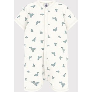 Petit Bateau Katoenen babypakje met zeehondprint Jongens Boxpak - Wit;Multicolour