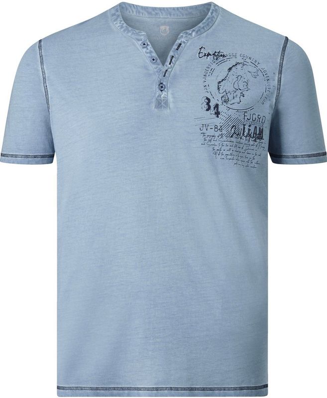 T-shirt GODBERT lichtblauw