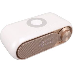 Draadloze Oplader Digitale Wekker met Bluetooth-luidspreker en FM-radio voor Slaapkamers