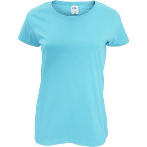 Fruit Of The Loom Dames/ Vrouwen Dames-Fit Original T-Shirt met Korte Mouwen (Sky Blauw)