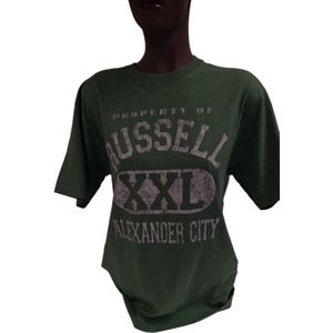 RUSSELL ATHLETIC - TSHIRT-PLAIN-GREEN -S
