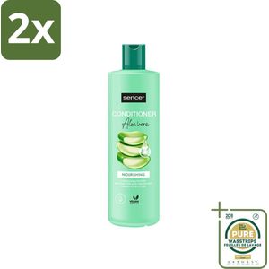 Sence - Aloë Vera - Shampoo - Verzachtend - 400 ml - Voordeelverpakking - 2 stuks - Aloë vera shampoo - Verzachtend haar