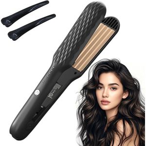 Crepe Iron voor Haar - Keramisch - 4 Temperatuurinstellingen - Haarstijl - Krullen en Gladmaken - Volumineuze Haarstijl en Stylingtools