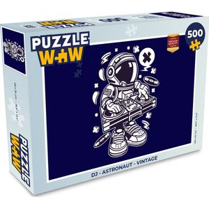 Puzzel DJ - Astronaut - Vintage - Legpuzzel - Puzzel 500 stukjes