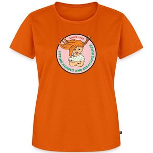 Pippi Langkous Wild Pippi Design Met Spreuk Premium T Shirt Dames