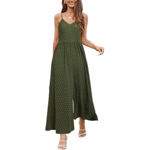 Dames Jumpsuit met Wijde Pijpen - Zomer Playsuit voor Vrijetijdskleding