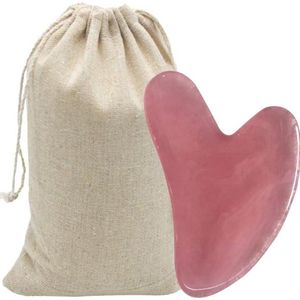 Rose Quartz Gua Sha Gezicht Lichaam Massage Tool - Anti-Rimpel Acupunctuur Voor Gezicht Ogen Nek