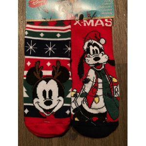 Disney kerstsokken voor kinderen - Mickey Mouse sokken - Multipack - maat 27-30