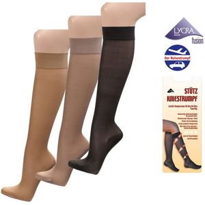 Panty Kniekousen – 40 Den ondersteunende kniekousen met compressie (5-pack)