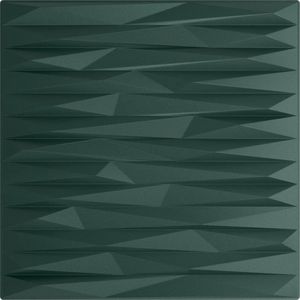 vidaXL - 24 - st - Wandpanelen - steen - 6 - m² - 50x50 - cm - XPS - groen