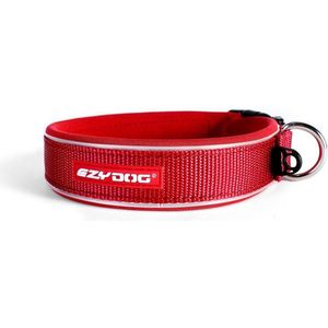 EzyDog Neo Classic Hondenhalsband - Halsband voor Honden - 34-38cm - Rood