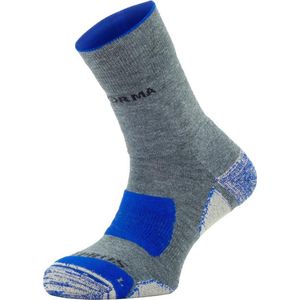 Enforma Mulhacén Kypros Wandelsokken – Trekking & Hiking – COOLMAX – Antibacterieel Koper & Zink – Ademend & Thermoregulerend – grijs / blauw - S (36-38)