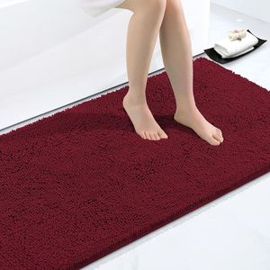 Extra Zachte Hoogpolige Badmat van Microvezel met Antislip Onderkant in Diverse Kleuren en Maten