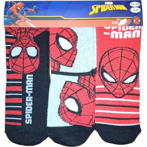 3 paar sokken Spider-Man- jongens- maat 23/26