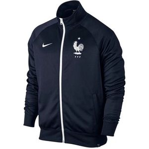 Nike Frankrijk National 2016/2017 Anthem Jacket - Maat M - Donkerblauw - Vintage