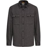 camel active - Shirt - Steengrijs - Lange Mouwen - Met Borstzakken