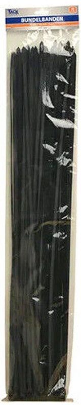 Kabelbinders - Zwart - PA66 Kunststof - 50 Stuks - 9 mm x 760 mm