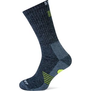 STAPP | 3-paar | Stevige Bamboe Wandel- en Werksokken Bamboo 28400 | Unisex | Grijs / Geel | Maat 35-38