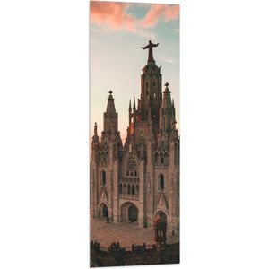 Vlag - Temple of the Sacred Heart of Jesus, Barcelona, Spanje - 40x120 cm Foto op Polyester Vlag