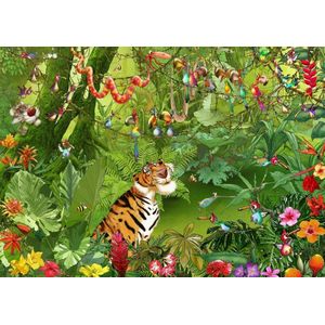 Legpuzzel - 500 stukjes - Jungle - Tijger  Francois  Ruyer - Grafika puzzel
