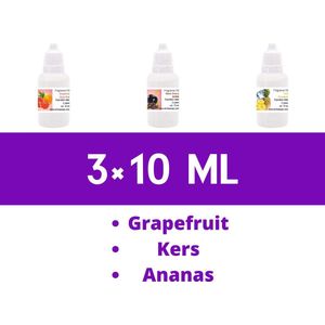 Geurolie set voor cosmetica ""Fruit""  / Voor Gietzeep - CP zeep - Producten voor bad en lichaam - Kaarsen - Parfumerie producten – Huisparfum / 3 × 10 ml