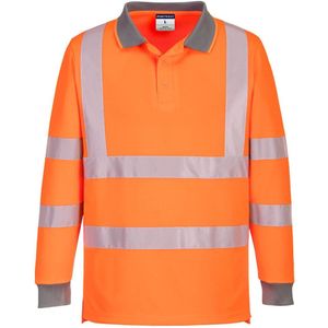 Portwest Eco Hi-Vis L/S Polo (6 stuks) EC11 - Oranje - XXL