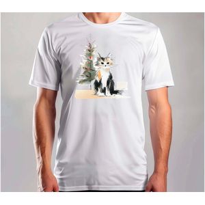Snowy Purrball - T Shirt - MerryChristmas - ChristmasVibes - Funny - Sarcasm - VrolijkKerstfeest - Kerstmis - Grappig - Sarcasme - Kat - Cat