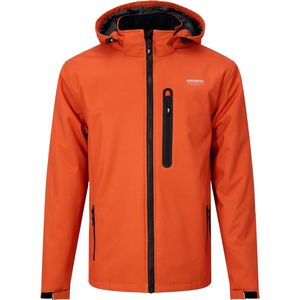 Nordberg - Laser - Softshell Heren Jas - Burned Orange - Winddicht en Waterafstotend