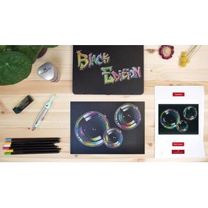 Faber-Castell workshoppakket - thema zeepbel - Black Edition potloden inclusief toebehoren - DOC-WS-PAK-SP2